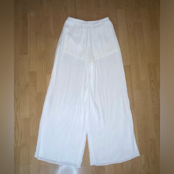 NWOT #5 ENDLESS ROSE Pleated Pants in Ivory, size small - Picture 9 of 14